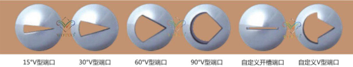 氣動(dòng)襯氟球閥V型切口示意圖