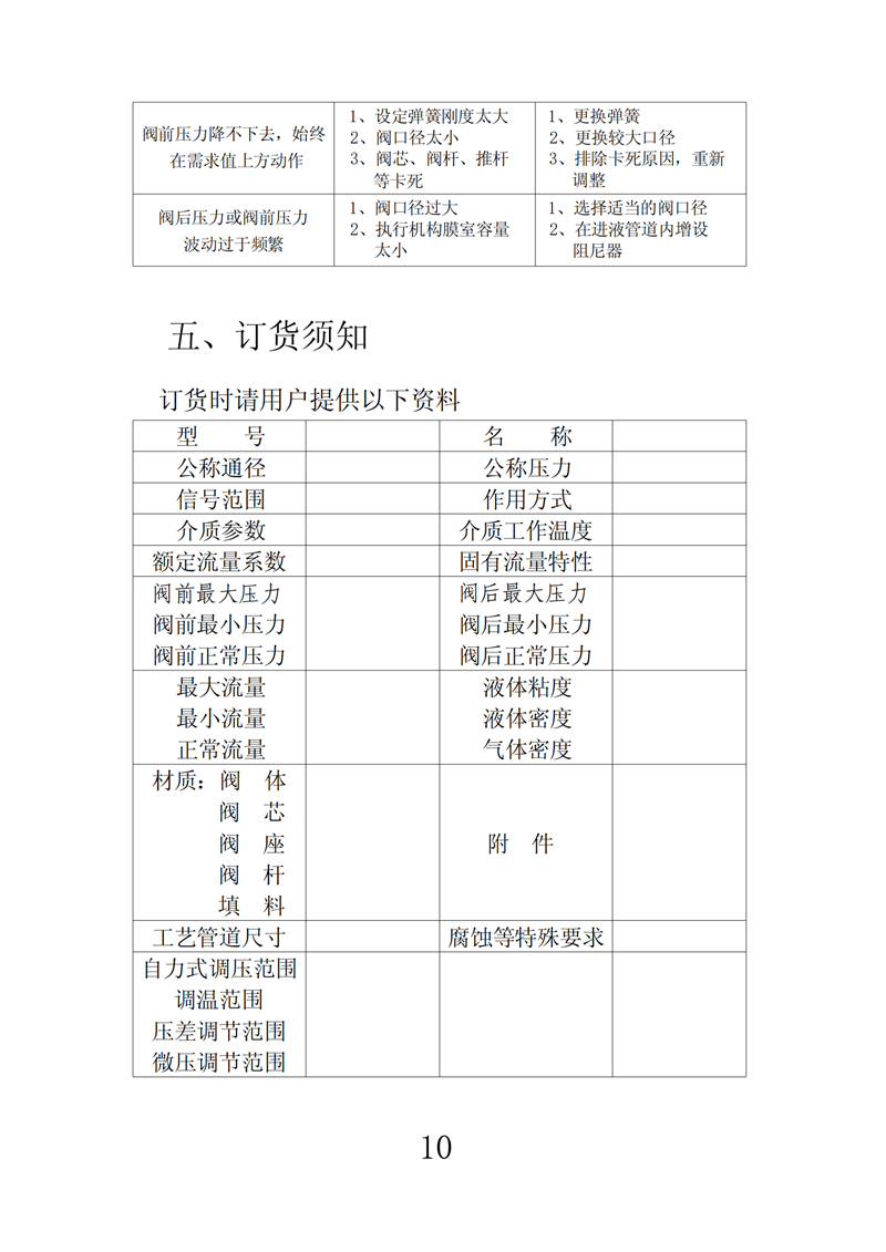 ZZY型自力式壓力調(diào)節(jié)閥說明書