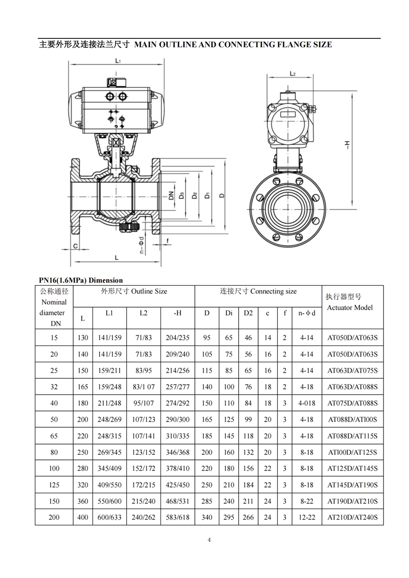 氣動襯氟球閥,氣動襯氟球閥說明書,氣動襯氟球閥安裝使用說明書